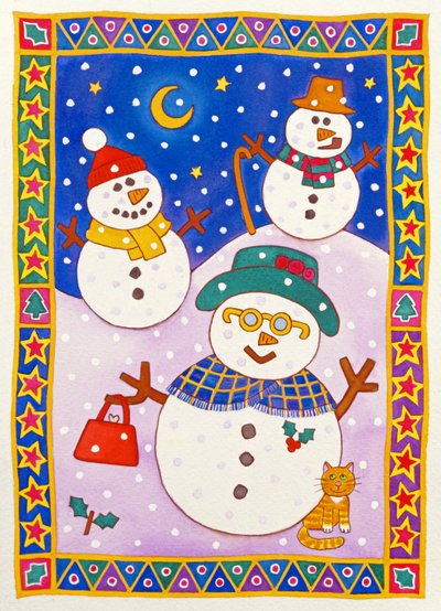 Muñecos de Nieve en la Nieve de Cathy Baxter