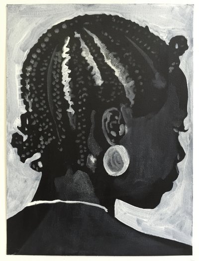 Belladonna: Koroba, 2014 (óleo y acrílico sobre papel) de Cathy Lomax