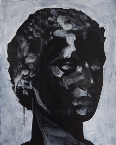 Belladonna: Marina, 2014 (óleo y acrílico sobre papel) de Cathy Lomax