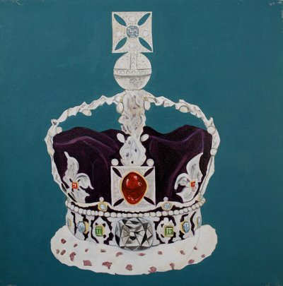 Joyas de la Corona 5, 2001 (óleo sobre lienzo) de Cathy Lomax