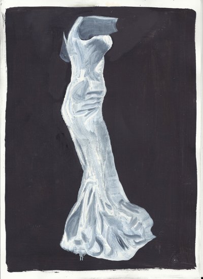 Elsie, 2012 (óleo y acrílico sobre papel) de Cathy Lomax