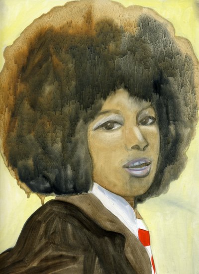 Marsha Hunt, 2007 (óleo sobre papel lienzo) de Cathy Lomax