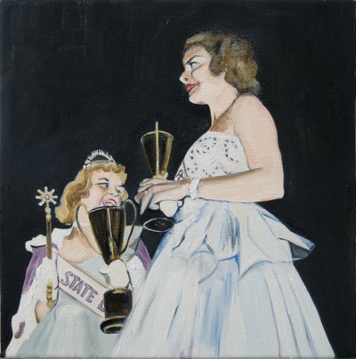 En algún lugar hay un ángel, 2007 (óleo sobre lienzo) de Cathy Lomax