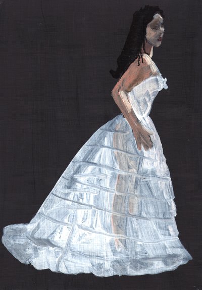 Susana, 2011 (óleo sobre papel) de Cathy Lomax