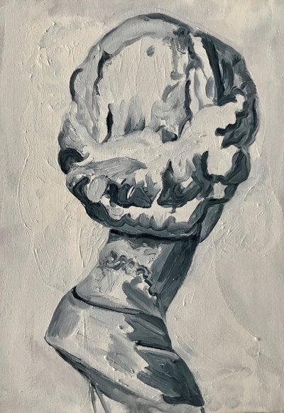 Las alegres doncellas: Harper, 2017 (óleo sobre lino) de Cathy Lomax