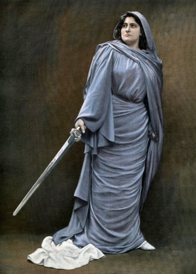 La soprano francesa Lucienne Breval (1869-1935) como Séfora en la ópera Le fils de l