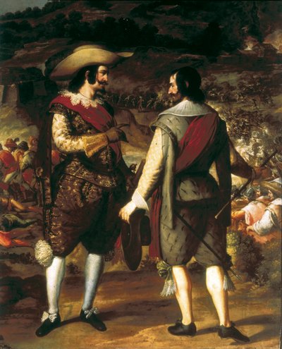 La captura de San Juan en Puerto Rico (1625). (detalle) de Caxesi or Caxete Eugenio Caxes