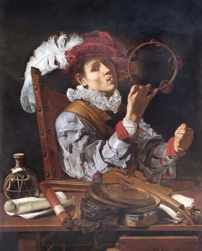 Un músico, c.1610 (óleo sobre lienzo) de Cecco de Caravaggio