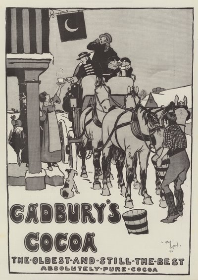 Anuncio, Cacao de Cadbury (grabado) de Cecil Charles Windsor Aldin