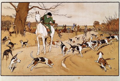 Caza de liebre de Cecil Charles Windsor Aldin