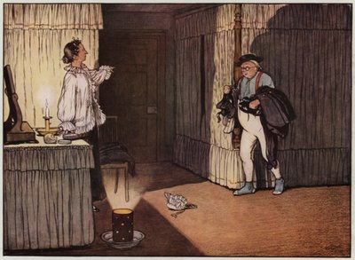 Ilustración para "Los papeles póstumos del Club Pickwick" de Cecil Aldin (litografía en color) de Cecil Charles Windsor Aldin