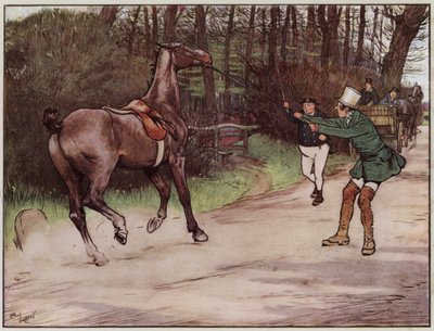 Ilustración para Los Papeles Póstumos del Club Pickwick de Cecil Aldin de Cecil Charles Windsor Aldin