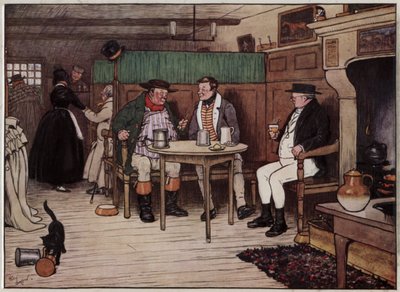 Ilustración para Los Papeles Póstumos del Club Pickwick de Cecil Aldin de Cecil Charles Windsor Aldin