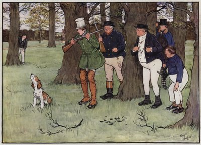 Ilustración para Los papeles póstumos del Club Pickwick por Cecil Aldin de Cecil Charles Windsor Aldin