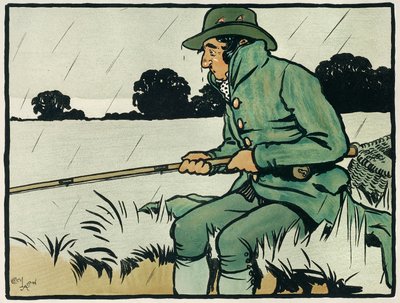 Deportes y juegos antiguos ingleses: pesca con caña de Cecil Charles Windsor Aldin