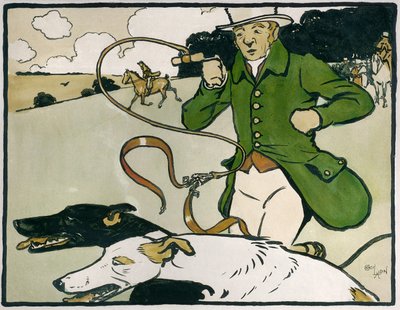 Deportes y juegos antiguos ingleses: Caza con galgos de Cecil Charles Windsor Aldin