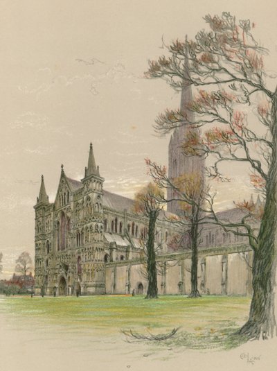 Catedral de Salisbury de Cecil Charles Windsor Aldin