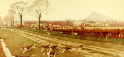El Cheshire - lejos de Tattenhall (detalle) de Cecil Charles Windsor Aldin