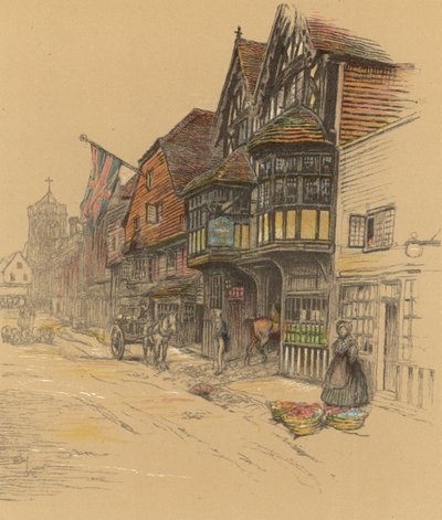 The George Inn, Salisbury de Cecil Charles Windsor Aldin