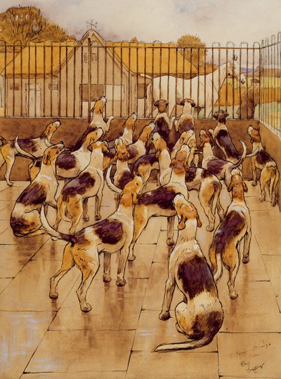 Los sabuesos comenzaron a aullar en coro de Cecil Charles Windsor Aldin