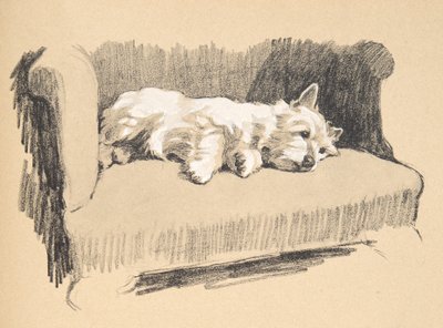 West Highlander, 1930, ilustraciones de su cuaderno de bocetos utilizado para 