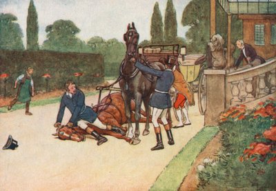 York se sentó rápidamente sobre su cabeza para evitar que luchara de Cecil Charles Windsor Aldin