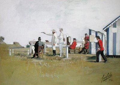 El campo de tiro, campamento de Bisley de Cecil Cutler