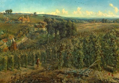 Los jardines de lúpulo de Inglaterra, c.1875 de Cecil Gordon Lawson