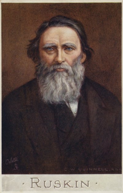 John Ruskin (1819-1900), escritor inglés, crítico de arte, artista y pensador social de Cecil Watson Quinnell