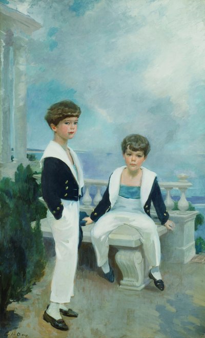 Los chicos Velie (Craig Combes Velie y John Deere Velie), c.1913 de Cecilia Beaux