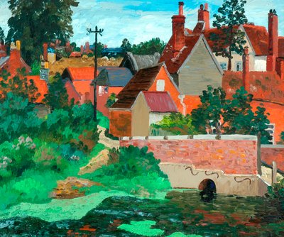 Polstead, Suffolk, c.1933 (óleo sobre lienzo) de Cedric Morris