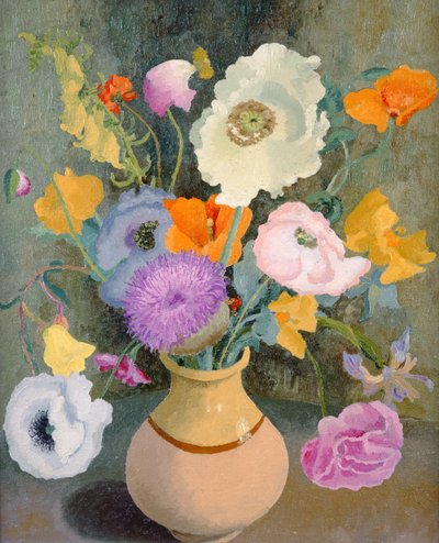 Amapolas y Guisantes Dulces de Cedric Morris