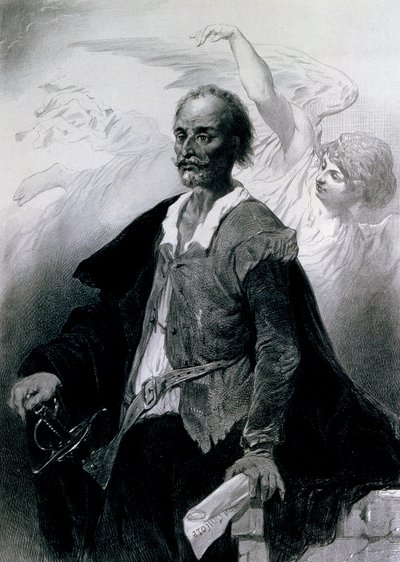 Retrato de Miguel de Cervantes Saavedra de Celestin Francois Nanteuil