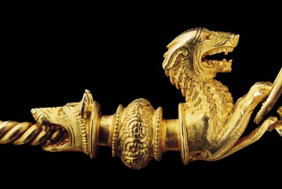 Fibula de guerrero La Tène muy importante, (detalle) de Celtic