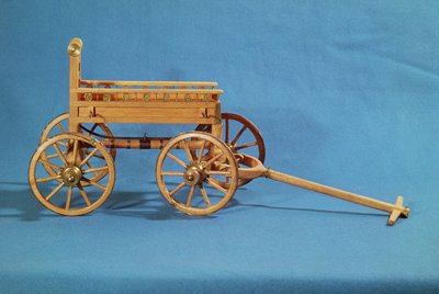 Reconstrucción de un carro encontrado en la tumba de una Princesa de Vix de Celtic