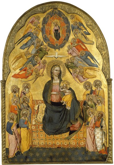La Virgen de la Humildad con el Padre Santo, el Espíritu Santo y los doce Apóstoles de Cenni di Francesco di ser Cenni