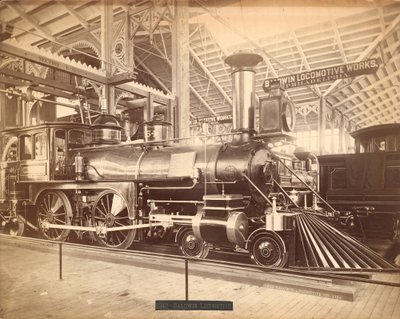 Locomotora Baldwin, "No. 1154", Exposición del Centenario, Filadelfia de Centennial Photographic Co.