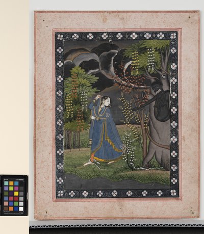 Abhisarika Nayika, c.1820 de Central Indian School