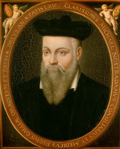 Retrato de Michel de Nostradamus, conocido como Nostradamus, astrólogo de Cesar Nostradamus