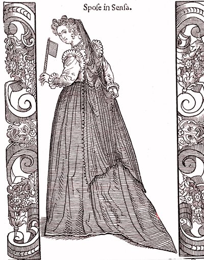 Una novia en VENECIA en el momento de la Ascensión de Cesare (after) Vecellio