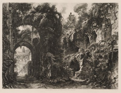 Ruinas de la casa de Septimio Severo en el Palatino de Cesare Biseo