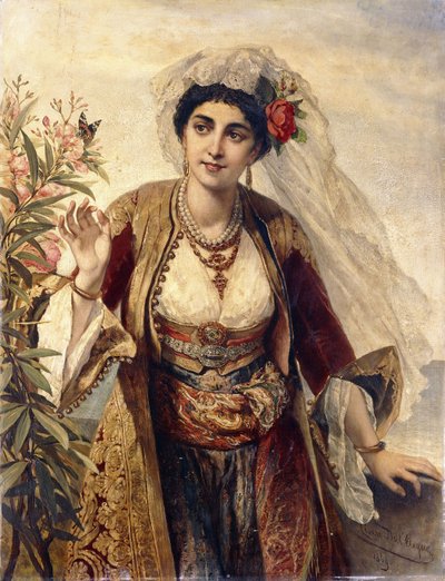 Una Belleza Exótica, 1869 de Cesare Felix dell Acqua