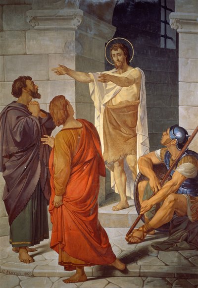 San Juan Bautista en el umbral de la prisión de Cesare Maccari