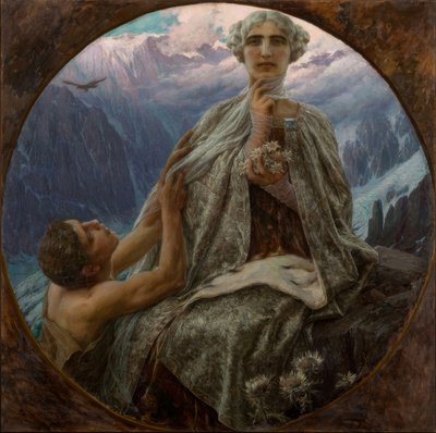 La cima de la montaña. La reina de las nieves de Cesare Saccaggi