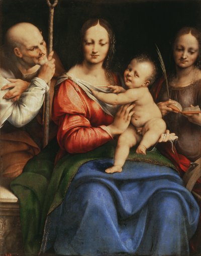 La Sagrada Familia con Santa Catalina, 1515-20 de Cesare da Sesto