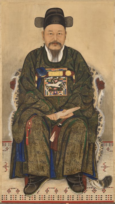 Retrato de una joven oficial de Chae Yongshin (Korean