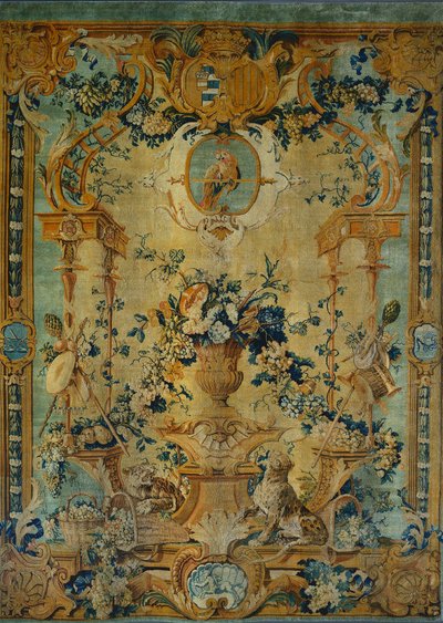 Panel de Savonnerie: Otoño, c. 1717 de Chaillot Workshops Royal Savonnerie Manufactory