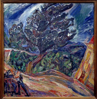 Gran árbol azul, pintura de Chaim Soutine de Chaim Soutine