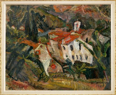 Paisaje en Ceret, c.1920 (pintura sobre lienzo) de Chaim Soutine