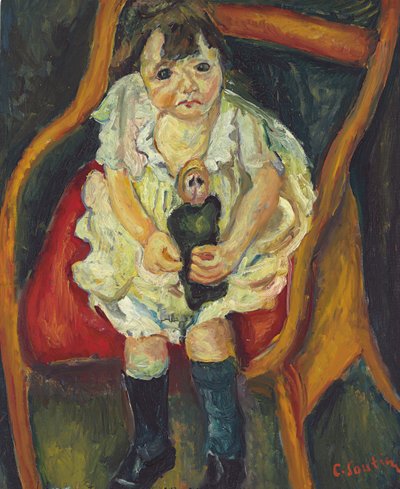 Niña con una muñeca; La Petite Fille a la Poupee, c.1925 de Chaim Soutine